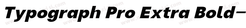 Typograph Pro Extra Bold字体转换